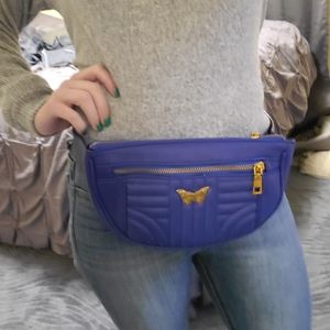 Blue Butterfly Fanny Pack/Purse